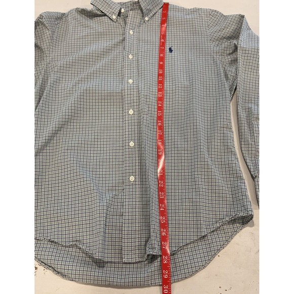VtG Polo Ralph Lauren Pony Button Down Shirt Size Medium Custom Slim Fit Green - Picture 4 of 8